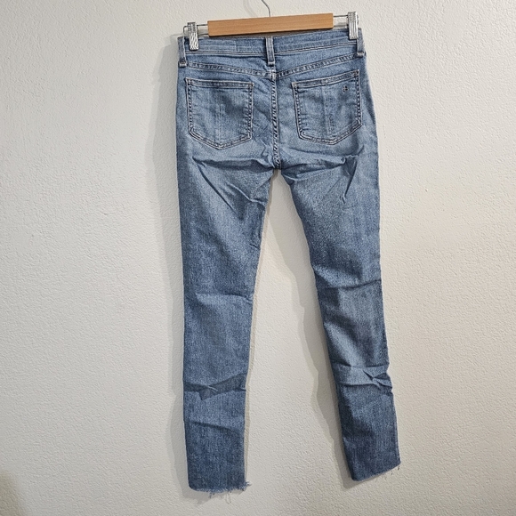 RAG & BONE Distressed Cate Skinny Jeans in Birdie Blue Size 25 - Picture 2 of 7